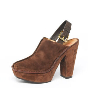 Michael Kors Quincy Suede Platform Clogs